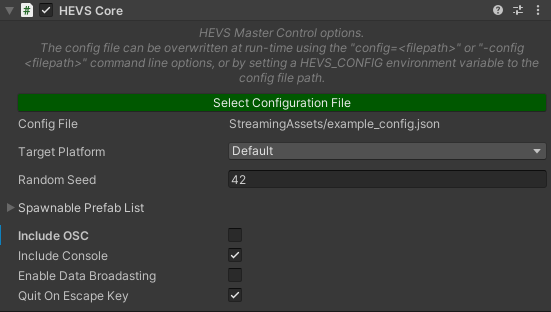 HEVS Core Component